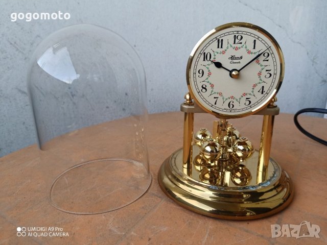 Кварцов Стар кварцов механичен винтидж ретро арт немски часовник, снимка 5 - Антикварни и старинни предмети - 36710164