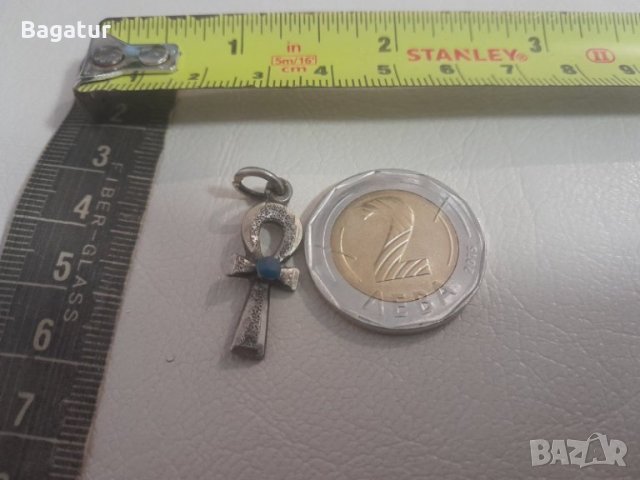 Стар анкх,сребро,емайл, кръст, снимка 2 - Колиета, медальони, синджири - 43644980