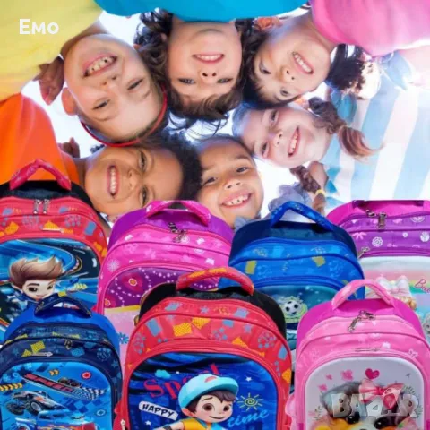 Детска раница с цветен дизайн и различни илюстрации, снимка 14 - Раници - 48524722