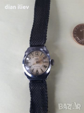 Стар дамски механичен часовник -Заря, снимка 5 - Антикварни и старинни предмети - 28673280