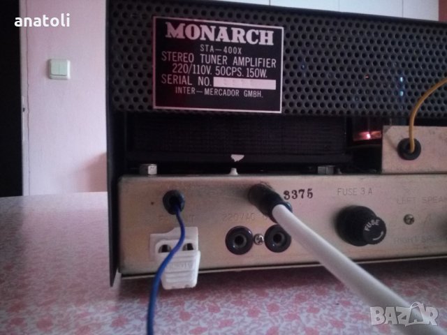 Лампов ресивър Monarch STA 400x tube receiver , снимка 13 - Ресийвъри, усилватели, смесителни пултове - 33257311
