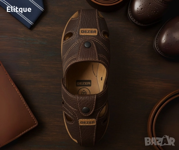 Универсални мъжки кожени сандали за всеки повод, снимка 2 - Мъжки сандали - 52863961