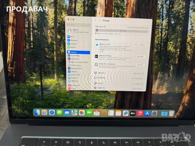 Apple MacBook AIR15 M3, снимка 3 - Лаптопи за работа - 51507852