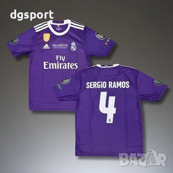 Футболна фланелка на РЕАЛ М #Серхио Рамос #4#ретро модел!