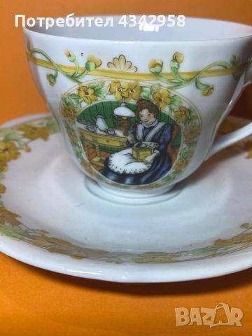 Vintage(1918-1935г.) Oscar Schaller Schwarzenbach. 2 порцеланови сета., снимка 3 - Антикварни и старинни предмети - 52878063