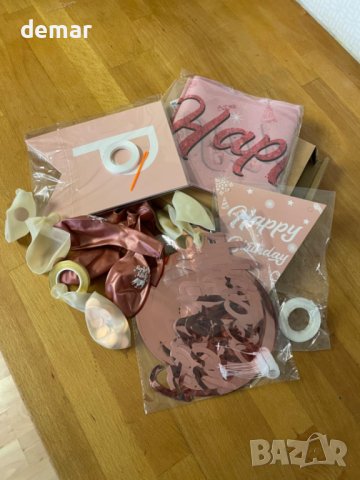 Декорация за рожден ден за жени-розово злато /без цифри/, снимка 8 - Декорация за дома - 43112043