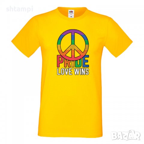 Мъжка тениска Pride Love Always Win multicolor Празник.Повод,Изненада