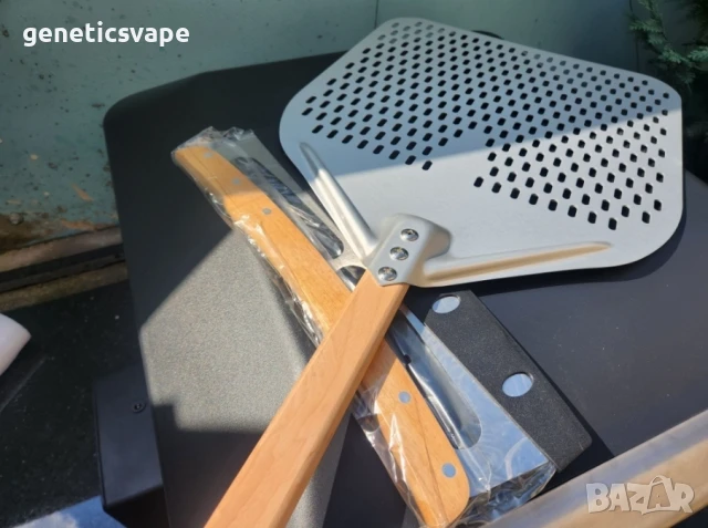 пещ за пици 40см отвор професионална на газ с ротационна подложка, снимка 3 - Друго търговско оборудване - 50822985