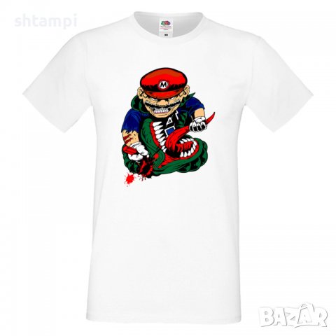 Мъжка тениска Mario VS Monster Игра,Изненада,Подарък,Празник,Повод, снимка 5 - Тениски - 37236598