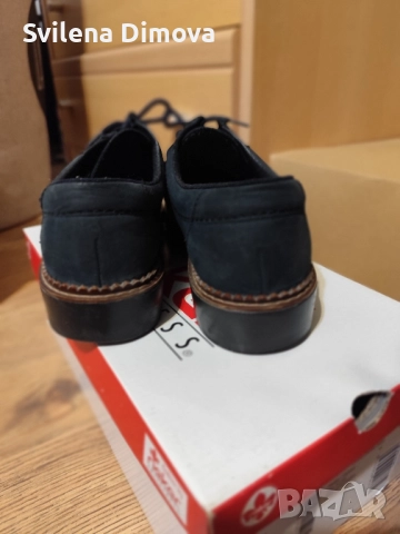 Обувки естествена велур  Rieker , снимка 2 - Дамски ежедневни обувки - 52134141