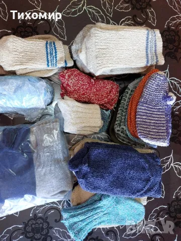 Плетени чорапи, терлици , снимка 5 - Мъжки чорапи - 50043792