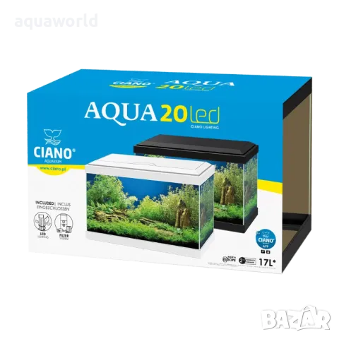 "ПРОМОЦИЯ" Аквариум Ciano Aqua 20 - черен, снимка 2 - Аквариуми - 49779449
