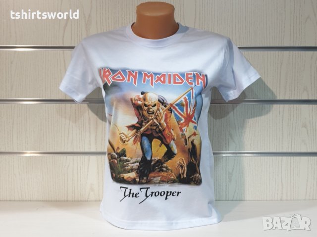 Нова дамска тениска на музикалната група Iron Maiden - The Trooper, снимка 6 - Тениски - 37176357