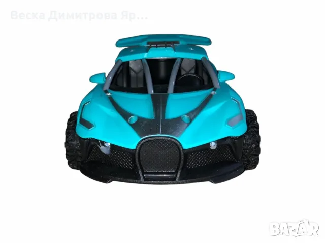 Състезателна кола с дистанционно управление, LED светлини, пушек, за деца, 1:18, снимка 10 - Електрически играчки - 48005281