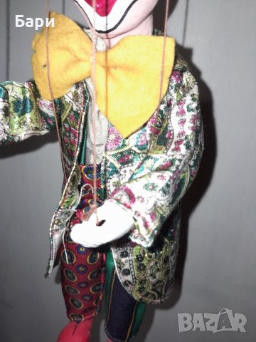 Марионетка Шмидер- Клоун от истинско дърво, ръчна изработка 3, снимка 11 - Антикварни и старинни предмети - 43820834
