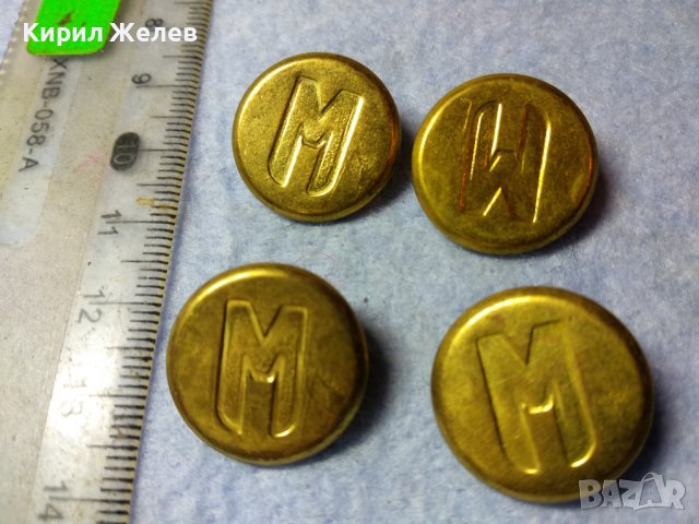 ЛОТ 4 СТАРИ ВИНТИДЖ ПОЗЛАТЕНИ КОПЧЕТА МЕТАЛНИ с БУКВАТА - М - За КОЛЕКЦИЯ ДЕКОРАЦИЯ 41077, снимка 8 - Колекции - 43546052