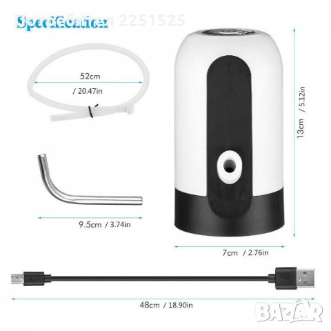 Електрическа помпа за вода, диспенсър eл. помпичка за течности бутилка, снимка 10 - Други - 32879841