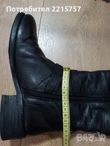 Ботуши от естествена телеш.кожа и велур. От Италия., снимка 8 - Дамски ботуши - 38293537