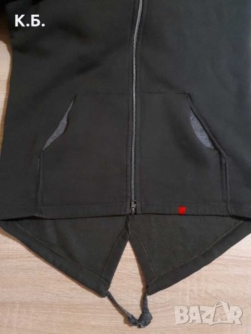 Ватиран сучър с издължен гръб р-р М/L, снимка 2 - Суичъри - 35037615