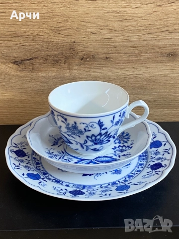 Баварски порцеланов троен сет, снимка 3 - Чаши - 51945222