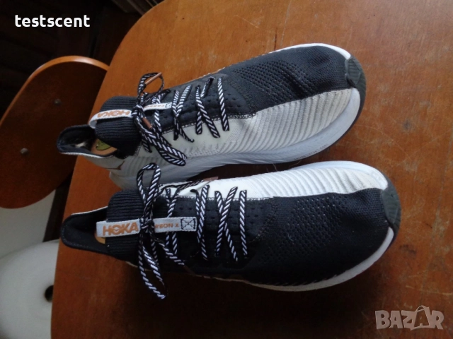 Мъжки маратонки HOKA ONE ONE Carbon X 3 – Black/White – Men’s US 11.5 (EU 45) черно бели за бягане, снимка 3 - Маратонки - 52966808