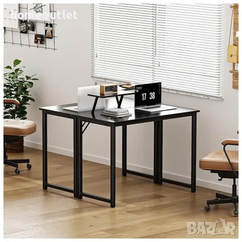 ПРОМОЦИЯ Компютърно / офис бюро, 80см - 10CZWKJK80-BK-D, снимка 2 - Бюра - 49749870