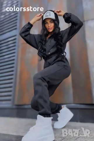 Дамски гащеризон с цип Back to black, снимка 2 - Гащеризони - 38476680