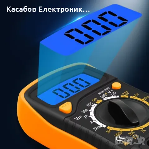 Дигитален мултицет XL830L, мултиметър за измерване на ток и напрежение с LCD дисплей + сонди, снимка 2 - Друга електроника - 47913621