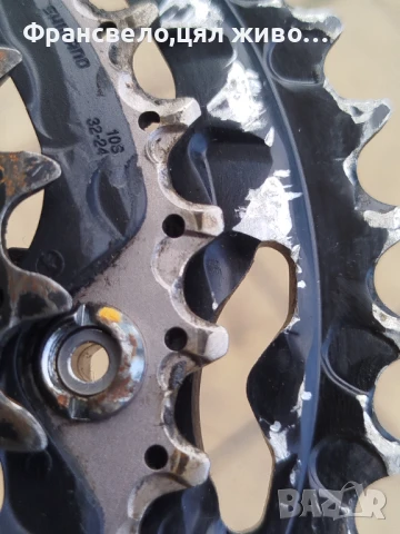 Курбел със средно движение за велосипед колело 10 скорости Shimano deore fc m 522, снимка 3 - Части за велосипеди - 50839243