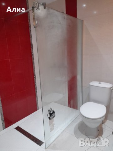 Преграда за баня.1970×933х55мм Wet Room.Дебелина 8мм. 