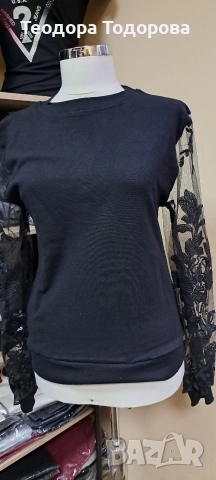 Дамски блузи с камъчета , снимка 4 - Блузи с дълъг ръкав и пуловери - 52581966