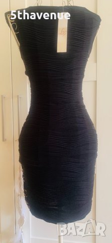 LIPSY Нова къса черна рокля без ръкав златна , снимка 3 - Рокли - 32676142