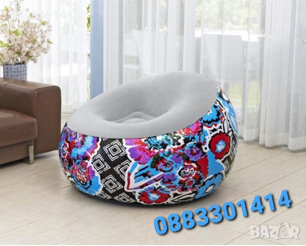 Надуваем фотьойл Кресло с принт , снимка 3 - Столове - 39834246