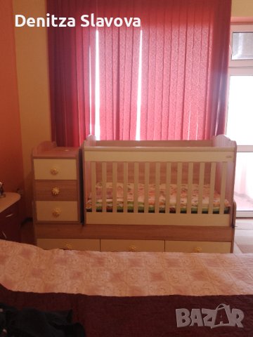 Продавам детска люлееща се кошара на Дизайн Бейби, снимка 2 - Кошарки - 43251890