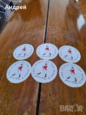 Подложки за чаши Johnnie Walker, снимка 2 - Антикварни и старинни предмети - 53487123