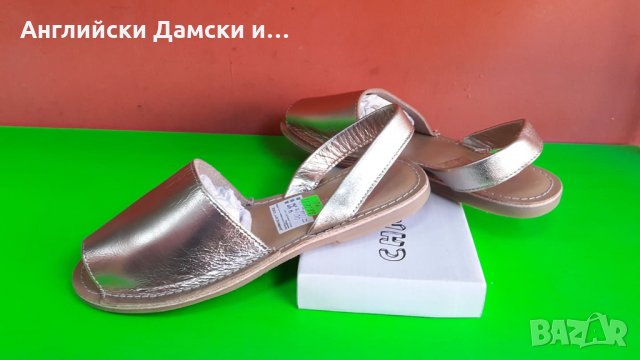 Английски дамски сандали естествена кожа-3 цвята, снимка 8 - Сандали - 28539424