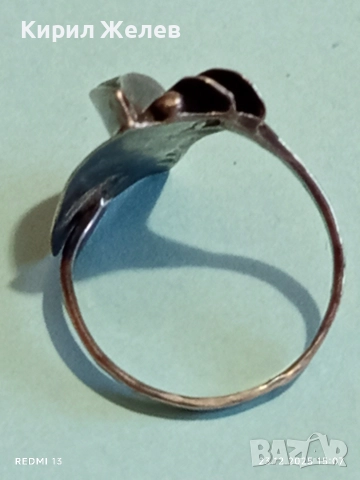 Сребърен авторски пръстен с МАЛАХИТ Арт бижу майсторска ръчна изработка 24651, снимка 6 - Пръстени - 52884560