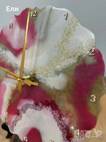 Голям дизайнерски, ръчно изработен часовник, снимка 5 - Стенни часовници - 52646220