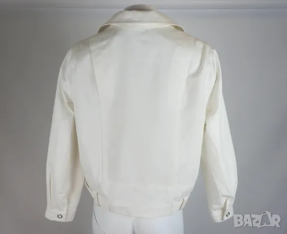 L Reserved Бяло памучно лятно яке, снимка 3 - Сака - 50326795