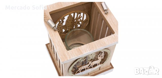 Коледен декоративен фенер, Елени, снимка 4 - Декорация за дома - 34736480