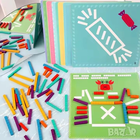 Детски Монтесори Образователни Математически Пъзел, снимка 2 - Образователни игри - 51966549