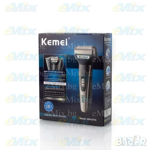 Самобръсначка с тример Kemei 6776, снимка 8 - Машинки за подстригване - 50725819