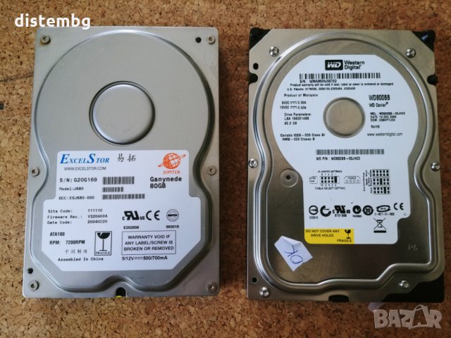 80GB IDE,ATA100,ATA133, Твърд диск , Hard disk, HDD
