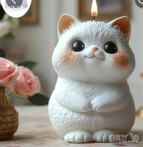 3D Коте котенце Котка права силиконов молд форма фондан шоколад смола свещ гипс декор украса