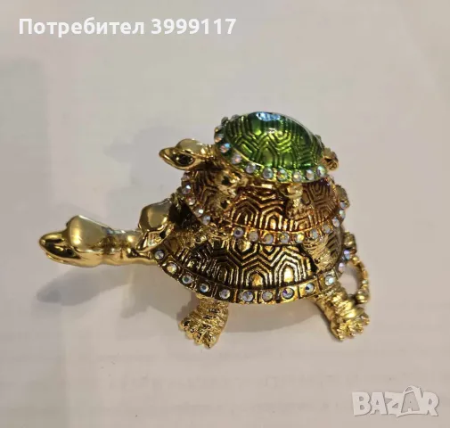 Метална бижутерка - Костенурка , снимка 3 - Романтични подаръци - 47806263