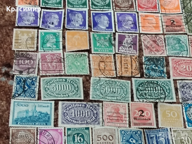 Винтидж ПОЩЕНСКИ марки Империя Германия , снимка 10 - Филателия - 52948019