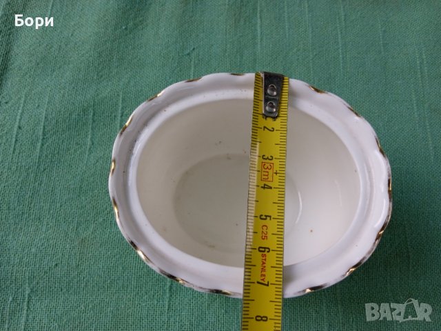 Фин костен порцелан български захарница, снимка 7 - Чинии - 36929131