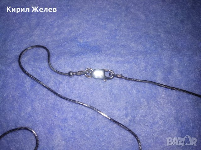 ЕФИРНО ДЕЛИКАТНО ИТАЛИАНСКО СРЕБЪРНО КОЛИЕ СРЕБРО 925 с РОДИЕВО ПОКРИТИЕ 36122, снимка 9 - Колиета, медальони, синджири - 39666738