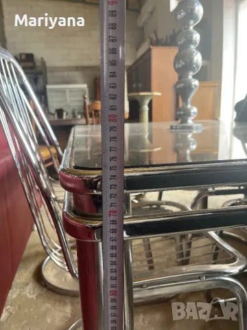 Комплект трапезна маса с 4 стола, снимка 4 - Маси - 50004887