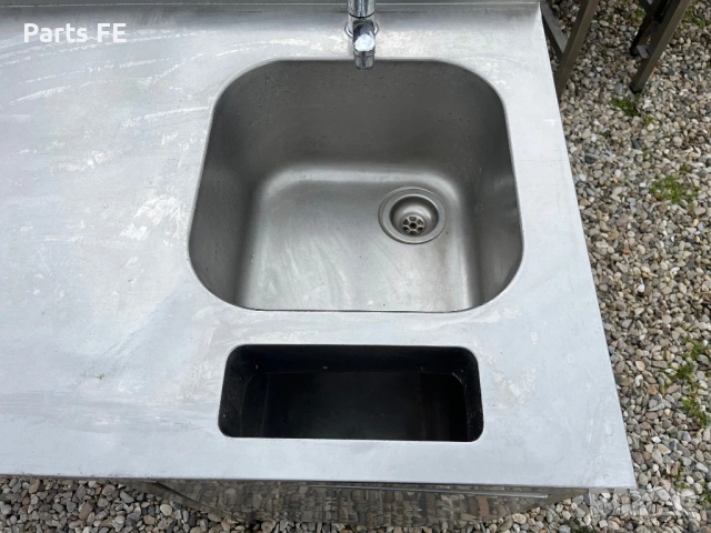 Професионална работна маса с мивка единична и отвор за отпадъци profesionalna rabotna masa s mivka, снимка 5 - Обзавеждане на кухня - 53563337